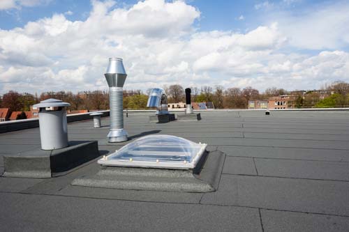 Commercial flat roof