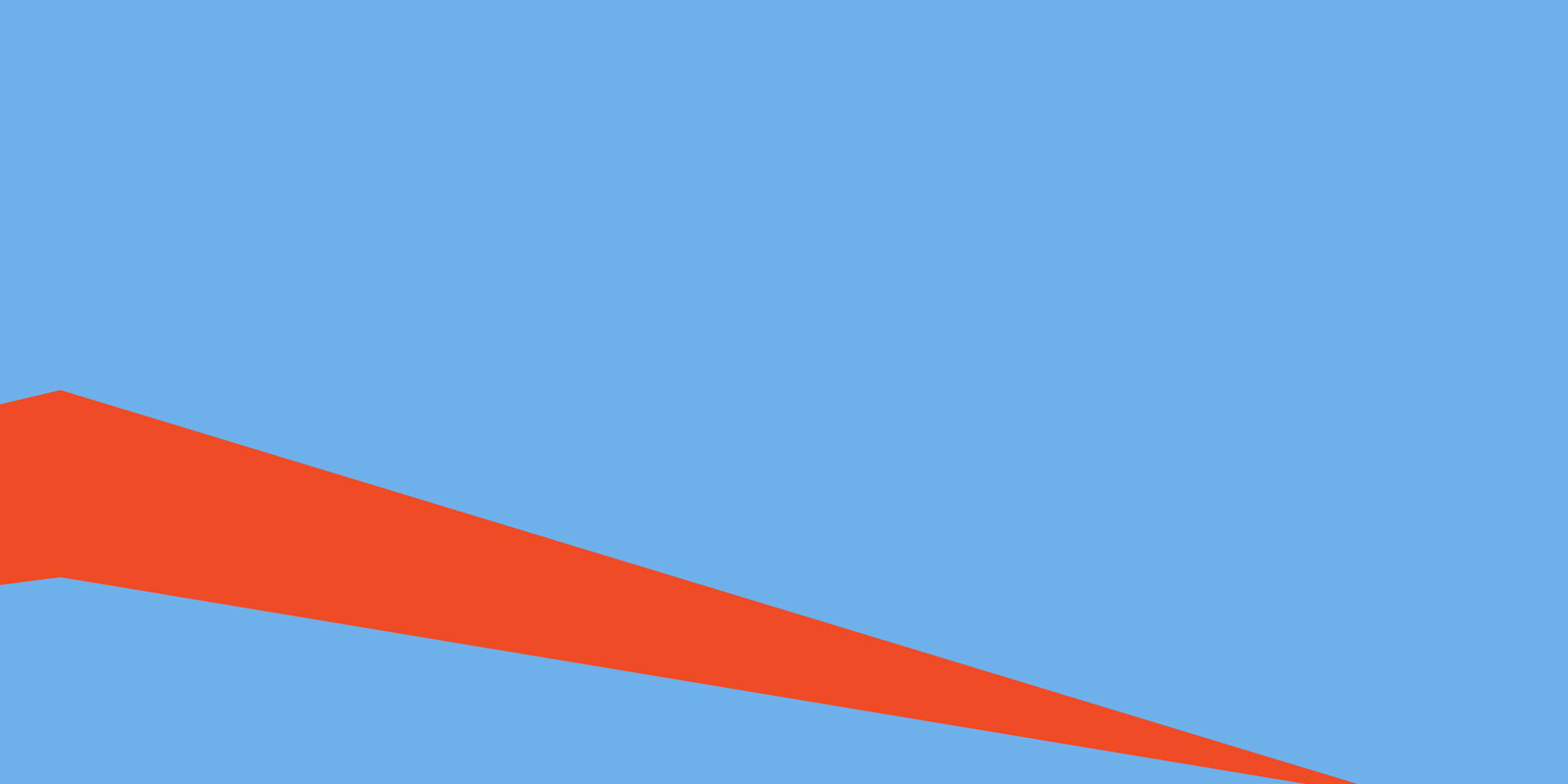 light blue and orange design